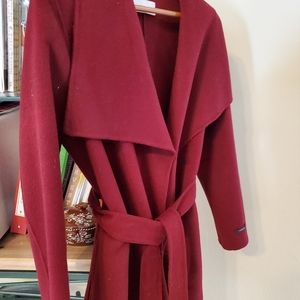 Tahari wool wrapcoat